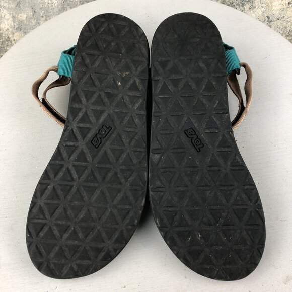 Teva Women's Size 9 Original Universal Cactus Brown Blue Yellow Sandals FAIR - Picture 8 of 13